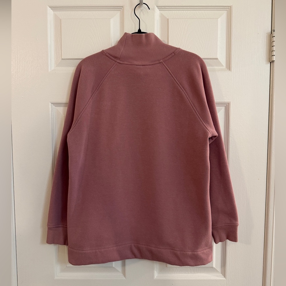 Athleta ‘Cozy Karma’ Side Zip Funnel Neck Plush Interior Sweatshirt - Women’s S - Picture 3 of 7